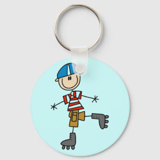 Male In-Line Skating Tshirts and Gifts Key Ring