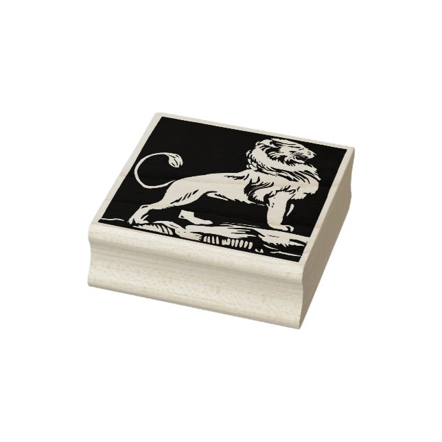 male lion art stamp (Stamp)