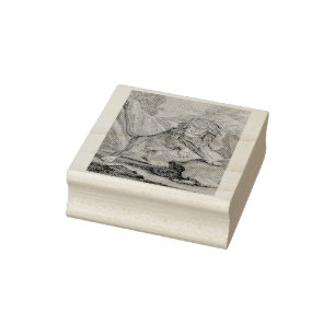 Male Lion in Serengeti National Park, Tanzania Rubber Stamp