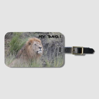MALE LION LUGGAGE TAG