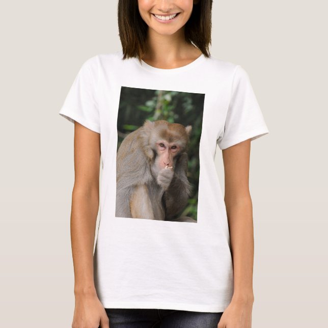 Male Macaque monkey T-Shirt (Front)