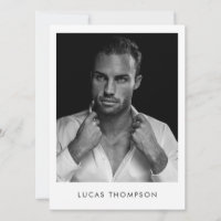 Male Modelling Actor Comp Card 5 Photo QR Code