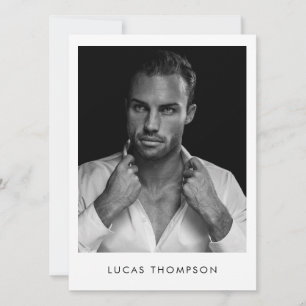 Male Modelling Actor Comp Card 5 Photo QR Code