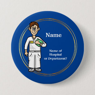Male Nurse Customise Button
