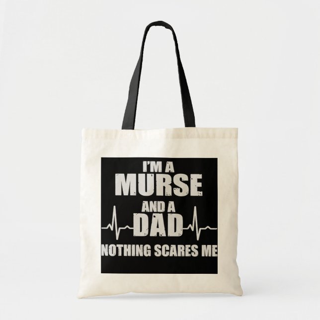 Male Nurse Dad  Tote Bag (Front)