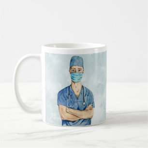 Male Nurse Personalised Coffee Mug