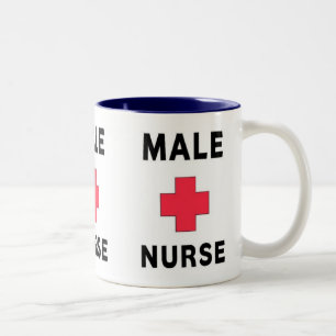 Male Nurse Two-Tone Coffee Mug