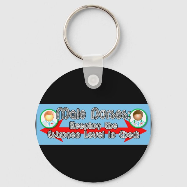 Male Nurses: Key Ring (Front)