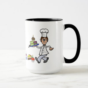 Male Pastry Chef Name Mug