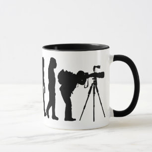 Male Photographer Evolution Mug