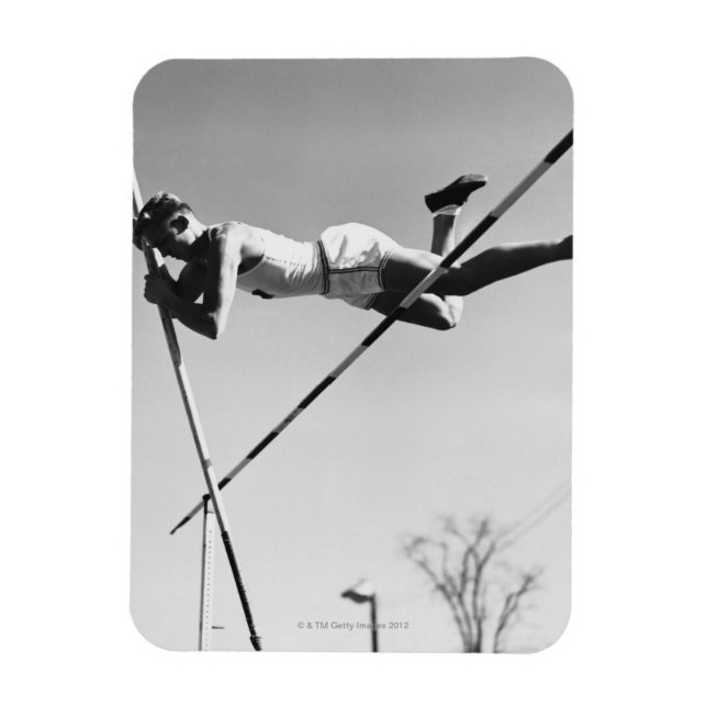 Male Pole Vaulter Magnet (Vertical)