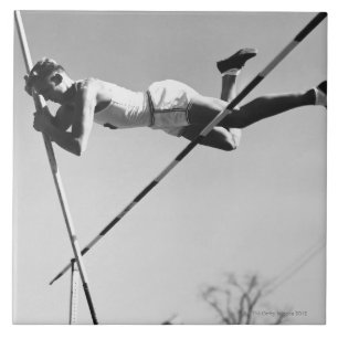 Male Pole Vaulter Tile