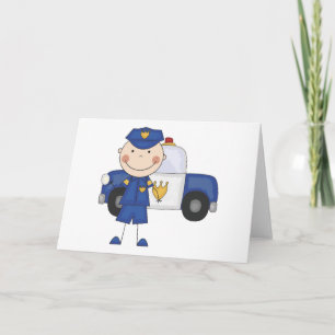Male Police Officer Tshirts and Gifts Card