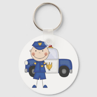 Male Police Officer Tshirts and Gifts Key Ring