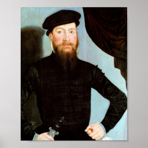 Male Portrait - Cranach the Younger - c1564 Poster