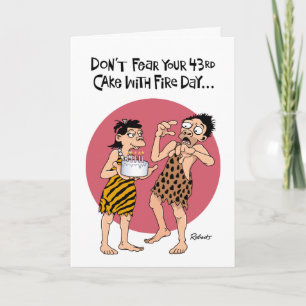 Male Reassurance 43rd Birthday Card