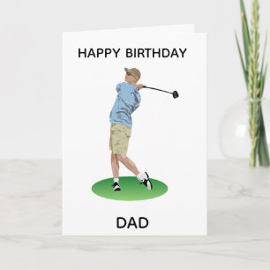 Male Relative, Golf Card. Card