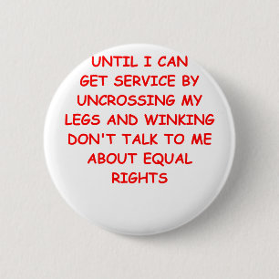male rights 6 cm round badge