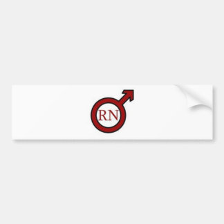 Male RN Bumper Sticker
