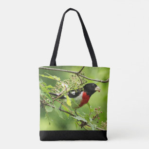 Male Rose-breasted Grosbeak Tote Bag