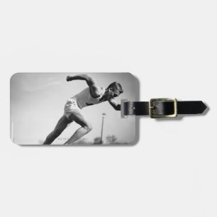 Male Runner Luggage Tag