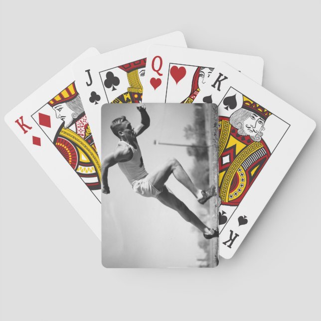 Male Runner Playing Cards (Back)