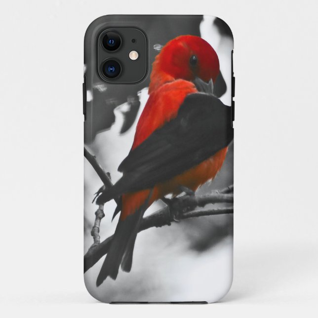 Male Scarlet Tanager Case-Mate iPhone Case (Back)