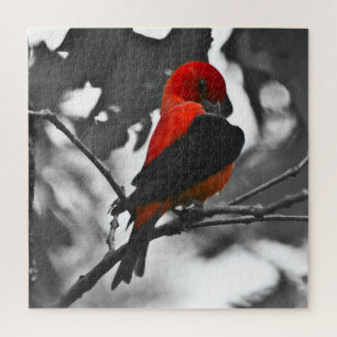 Male Scarlet Tanager Jigsaw Puzzle