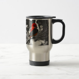 Male Scarlet Tanager Travel Mug