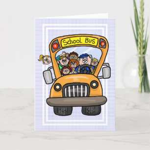 Male School Bus Driver Thank You Card