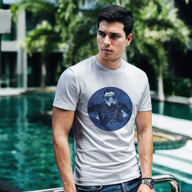 Male Sea Diver  T-Shirt (Creator Uploaded)
