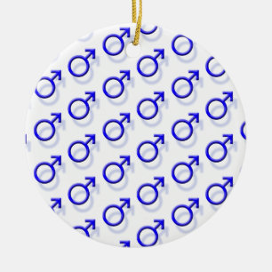 Male Sex-Symbol Ceramic Tree Decoration