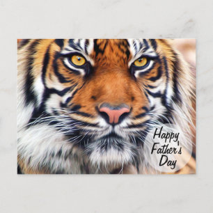 Male Siberian Tiger Father's Day Photograph Postcard