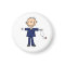 Male Stick Figure Nurse - Blue