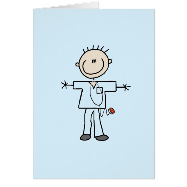Male Stick Figure Nurse Tshirts and Gifts (Front)