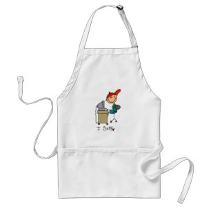 Male Stick Figure Web Surfer Standard Apron