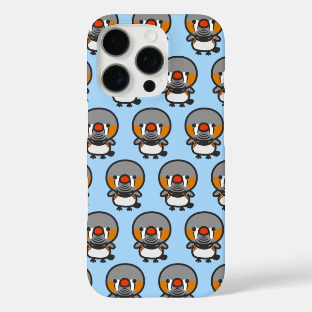 male Sunda zebra finch Case-Mate iPhone Case (Back)