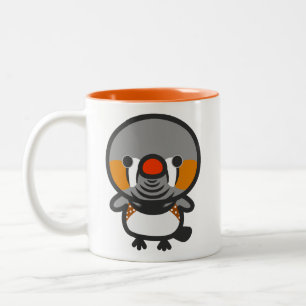 male Sunda zebra finch Two-Tone Coffee Mug