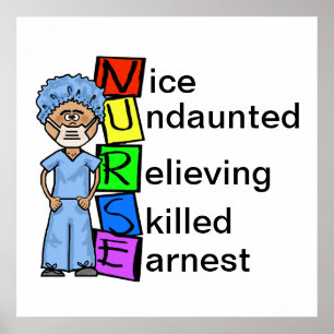 Male Surgical NURSE Acronymn Poster  Customise It!