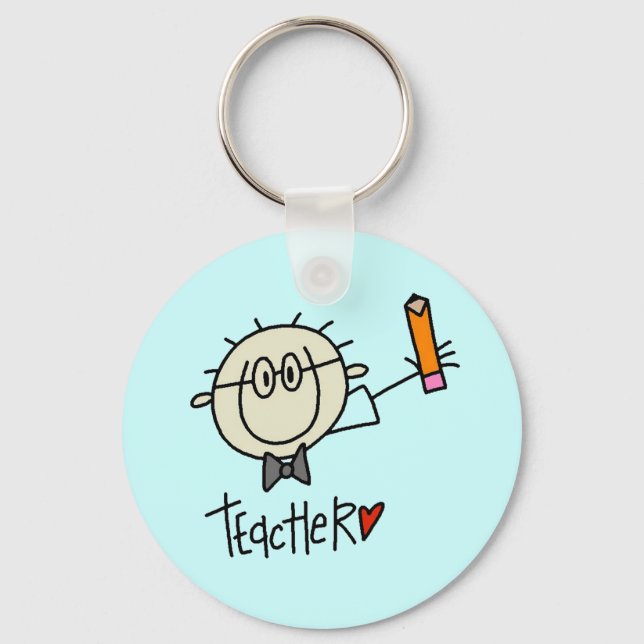 Male Teacher Keychain (Front)