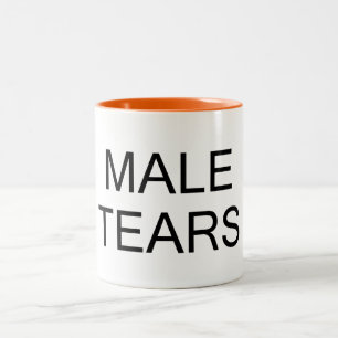Male tears Two-Tone coffee mug