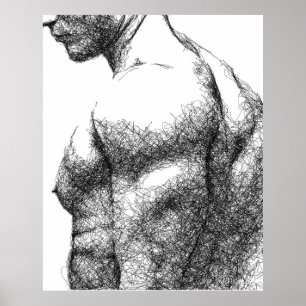 Male torso poster