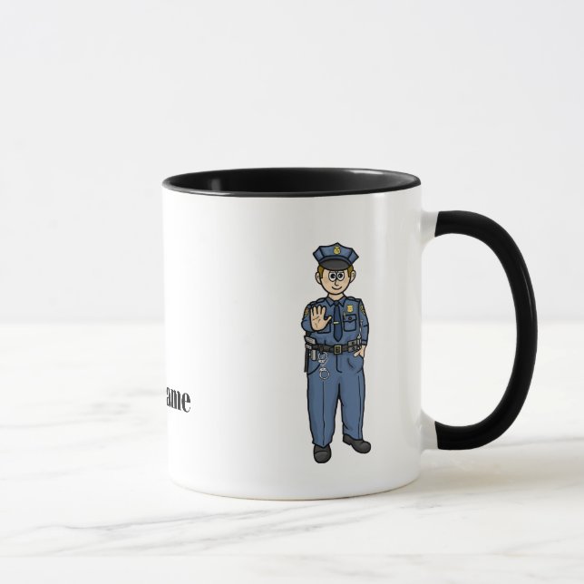 Male U.S. Border Patrol Agent Name Mug (Right)