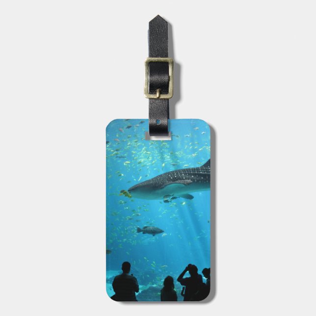 Male Whale Shark Luggage Tag (Front Vertical)