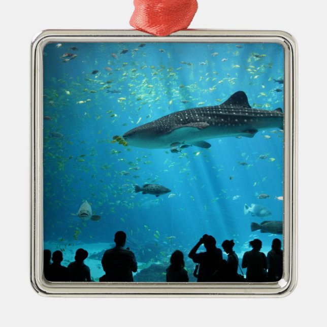 Male Whale Shark Metal Tree Decoration (Front)
