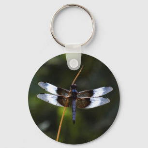 Male Widow Skimmer Dragonfly  Key Ring