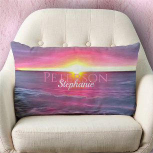 Malecon Sunset 0911 Lumbar Cushion