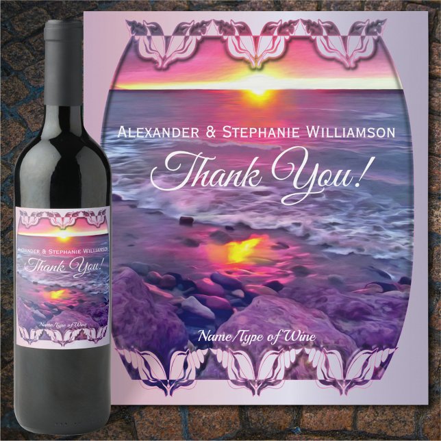 Malecon Sunset 0911 Wine Label (Creator Uploaded)