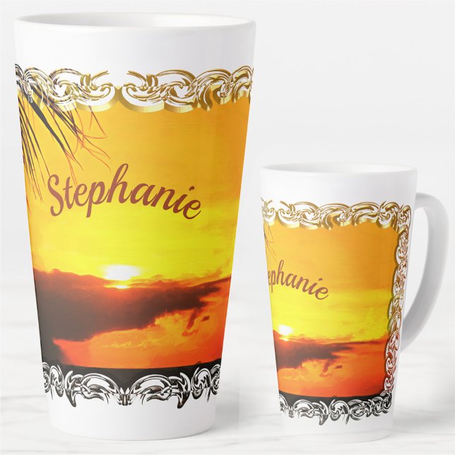 Malecon Sunset 2441 Latte Mug (Creator Uploaded)