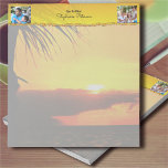 Malecon Sunset 2441 Notepad<br><div class="desc">Painting "Malecon Sunset 2441" Collection Jotting notes is more fun with your custom notepad! Printed in sharp and full colour, these notepads look great with this design. Featuring forty easy tear-away pages of quality paper, custom notebooks are perfect for the home or office. Personalise on the product page or click...</div>